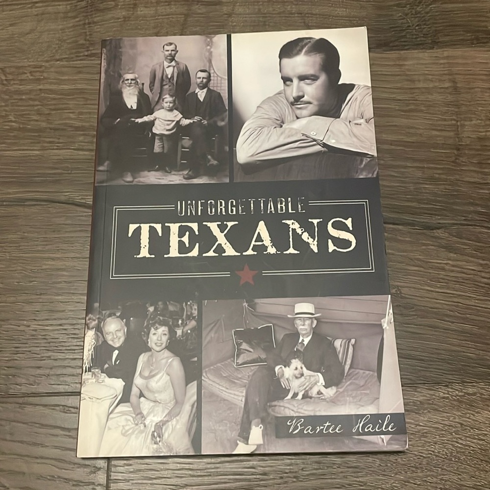 Unforgettable Texans Nonfiction Paperback Book, Excellent Condition